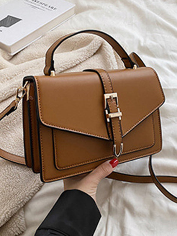 Retro-Schultertasche, vielseitig kombinierbar, kleine quadratische Umhängetasche 
