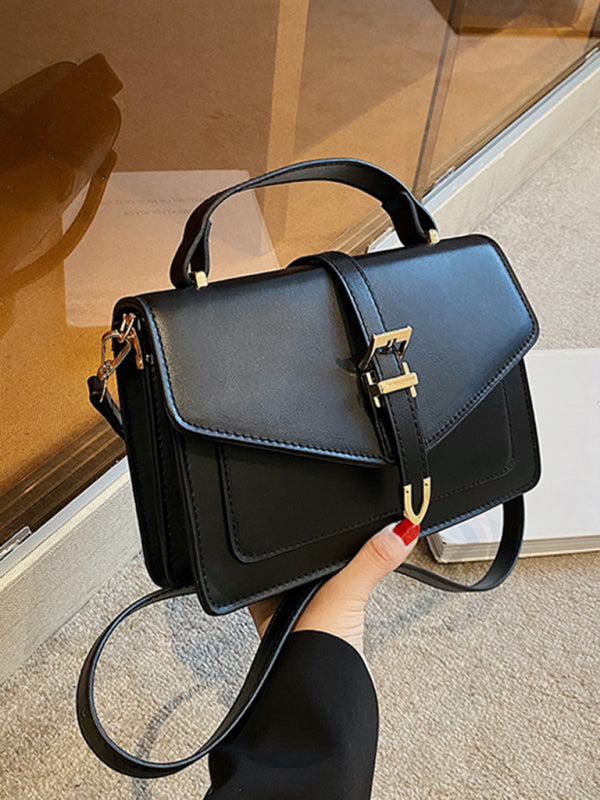 Retro-Schultertasche, vielseitig kombinierbar, kleine quadratische Umhängetasche 