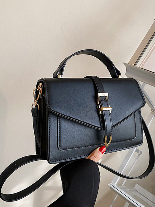 Retro-Schultertasche, vielseitig kombinierbar, kleine quadratische Umhängetasche 