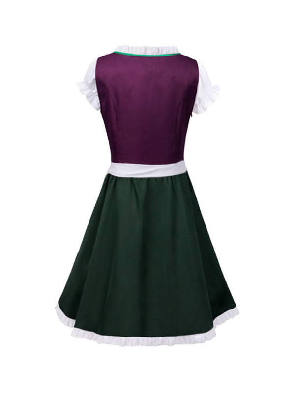 Robe de soirée traditionnelle brodée à lacets 