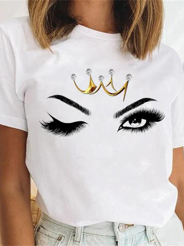 T-shirt à imprimé léopard pour femme 