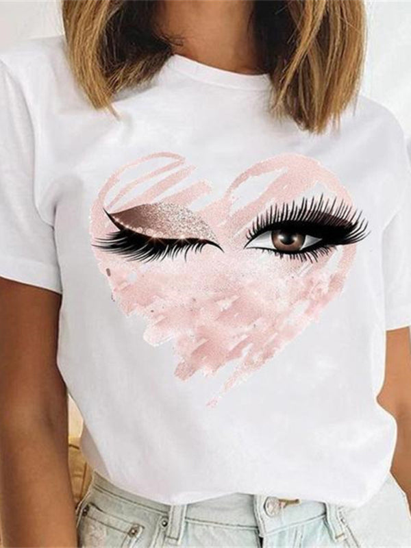T-shirt à imprimé léopard pour femme 