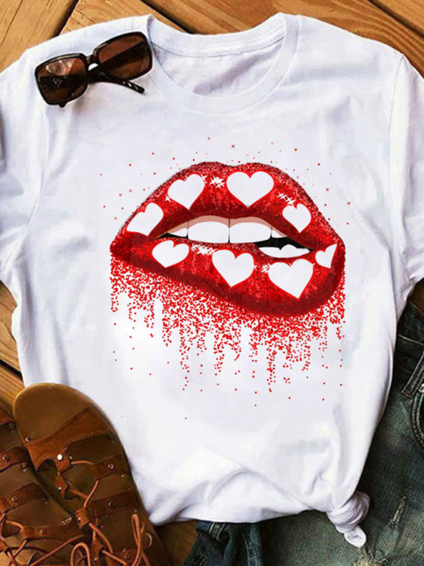 T-shirt à imprimé léopard pour femme 