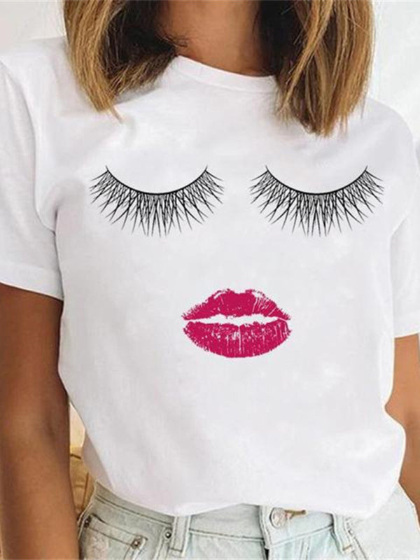 T-shirt à imprimé léopard pour femme 