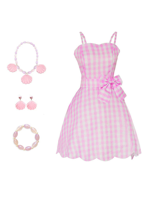 Echtes Barbie-Puppen-Prinzessinnen-Cosplay-Kostümkleid für Halloween 