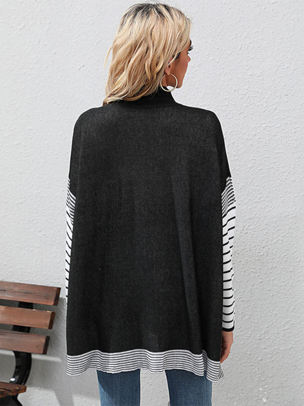 New women's long sleeve striped sweater - Closther