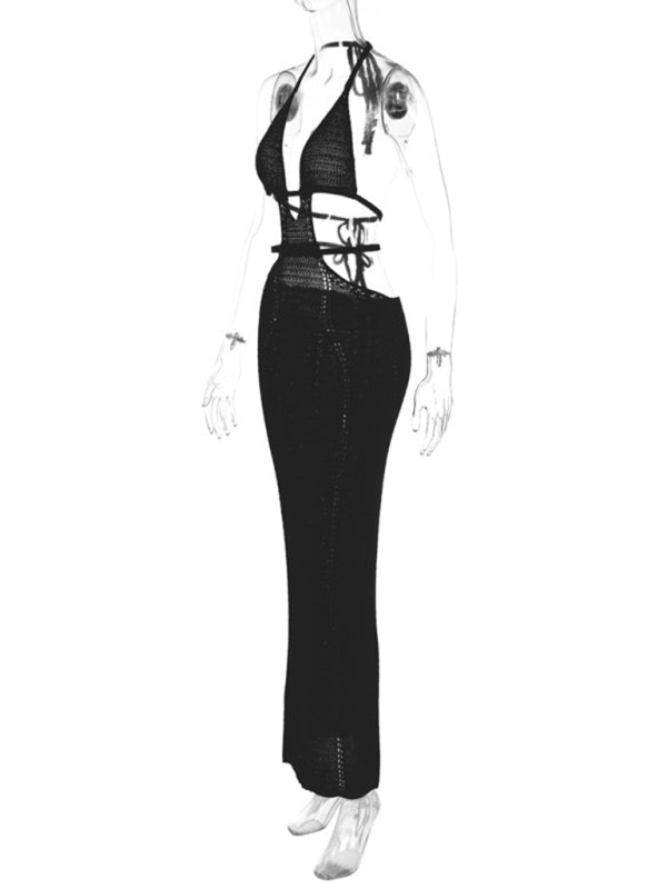 Neues, sexy Streetstyle-Kleid „Pure Desire“ mit Neckholder, gewickeltem Dekolleté und Schnürung 