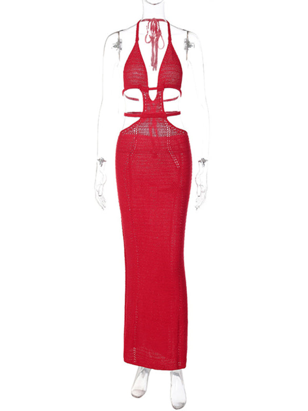Neues, sexy Streetstyle-Kleid „Pure Desire“ mit Neckholder, gewickeltem Dekolleté und Schnürung 