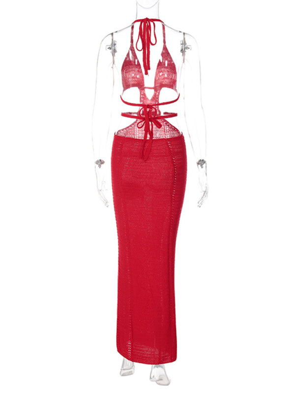 Neues, sexy Streetstyle-Kleid „Pure Desire“ mit Neckholder, gewickeltem Dekolleté und Schnürung 