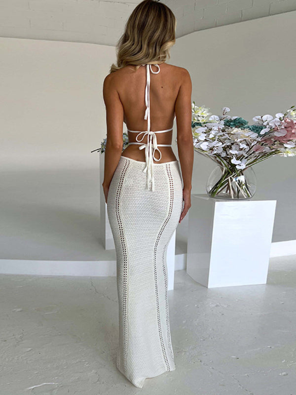 Neues, sexy Streetstyle-Kleid „Pure Desire“ mit Neckholder, gewickeltem Dekolleté und Schnürung 