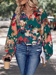 Neues bedrucktes Langarmshirt für Damen 