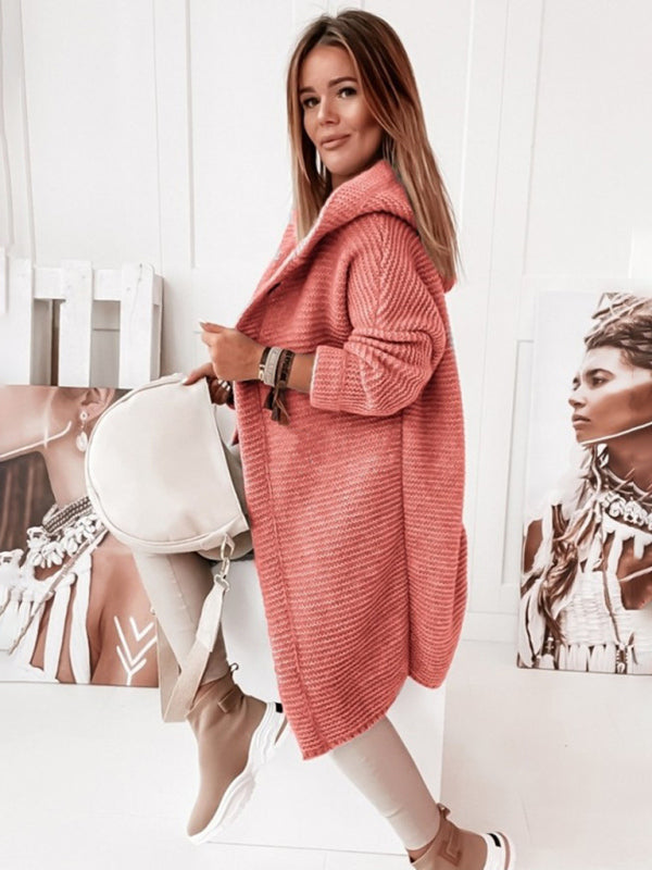 gilet à capuche ample pour femme 
