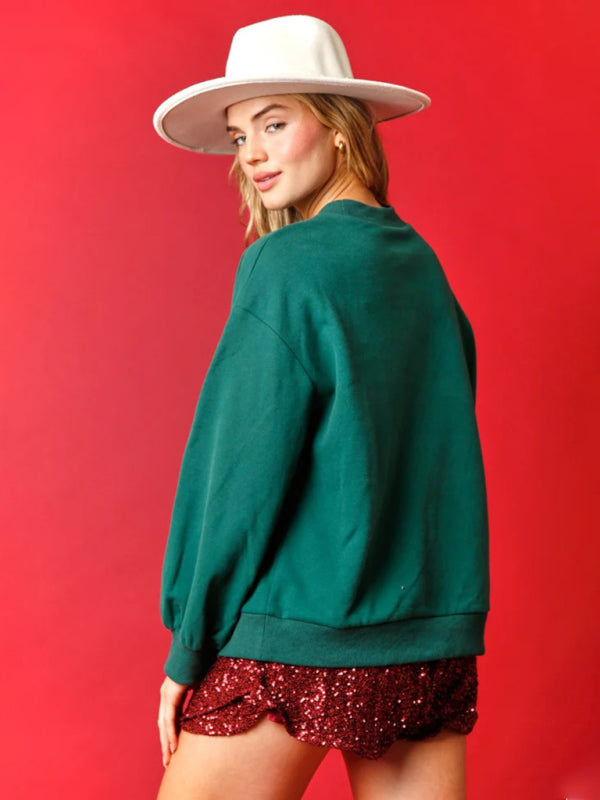Sweat à capuche pour femme avec imprimé maison en pain d'épice festif 