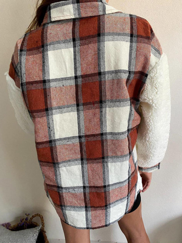 Women’s Leopard Fleece Button-Up Jacket