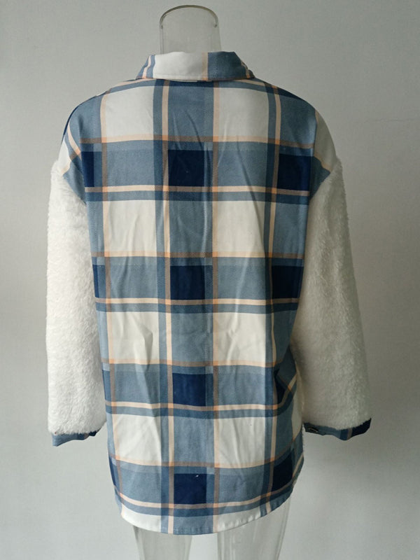 Women’s Leopard Fleece Button-Up Jacket