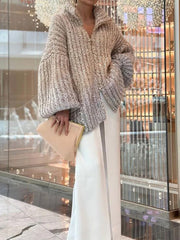 Nouveau cardigan à sequins pour femme, confortable et tendance, avec col en V. 