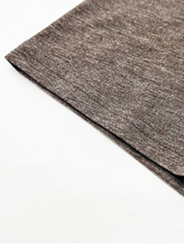 haut décontracté uni à manches courtes et fermeture éclair. 