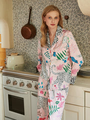 Ensemble de pyjama imprimé animal pour femme 