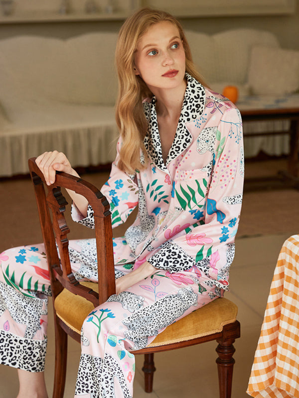 Ensemble de pyjama imprimé animal pour femme 