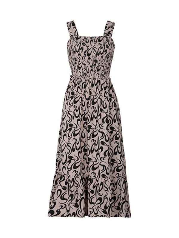 Neues Damen-Trägerkleid mit geometrischem Muster 