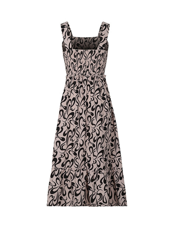 Neues Damen-Trägerkleid mit geometrischem Muster 