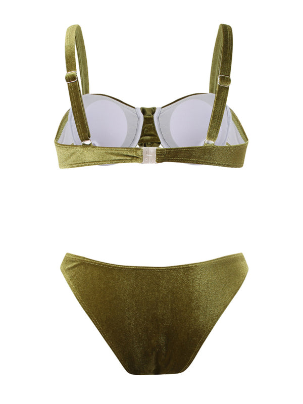 Bikini rétro sexy à fleurs 3D, nouveau modèle 