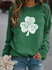 St. Patrick's Day Glücksklee-Sweatshirt 