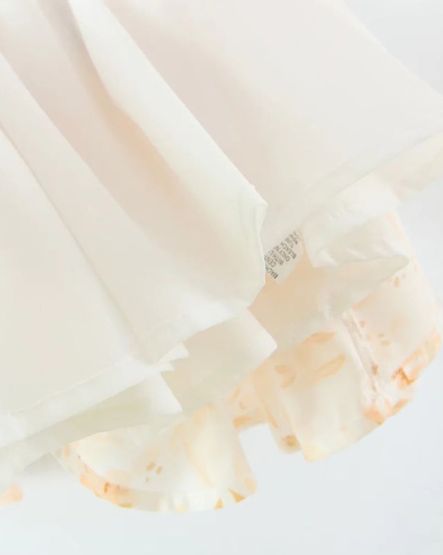 New fashionable elastic pleated pastoral style dress