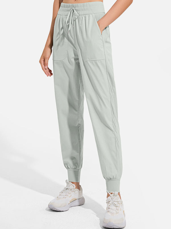 Women's quick-drying cool sweatpants drawstring casual pants