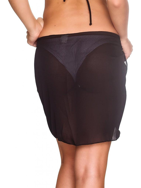 Bikini-Cover-Up-Shirt für Damen, Strandkleid, Wickelkleid, Chiffonrock, Schürze 