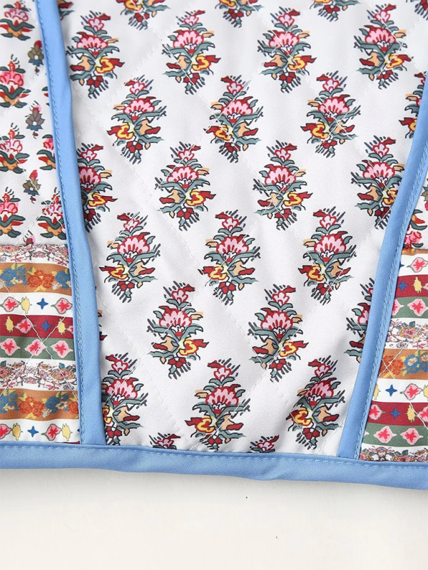 Reversible printed cotton jacket