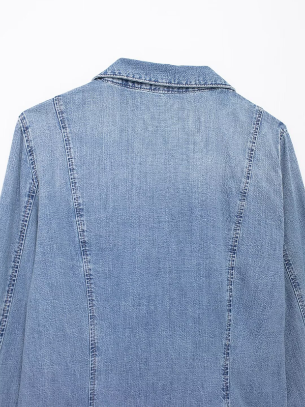 Jeanshemd mit Schleife 