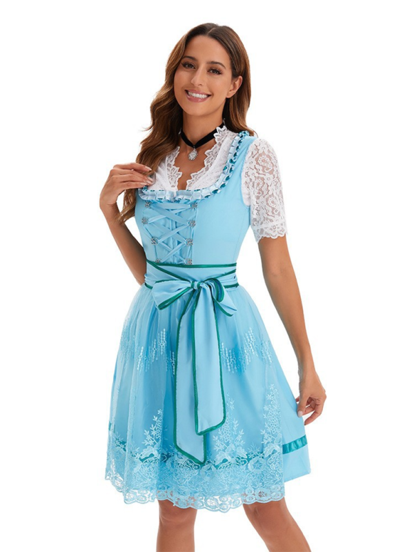 Robe imprimée bière pour femme, style Oktoberfest de Munich (Allemagne) 