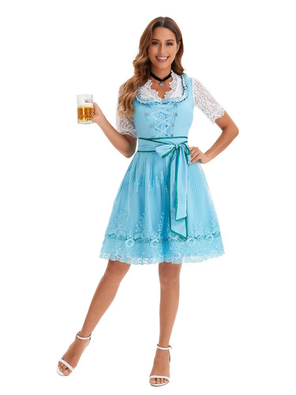 Robe imprimée bière pour femme, style Oktoberfest de Munich (Allemagne) 