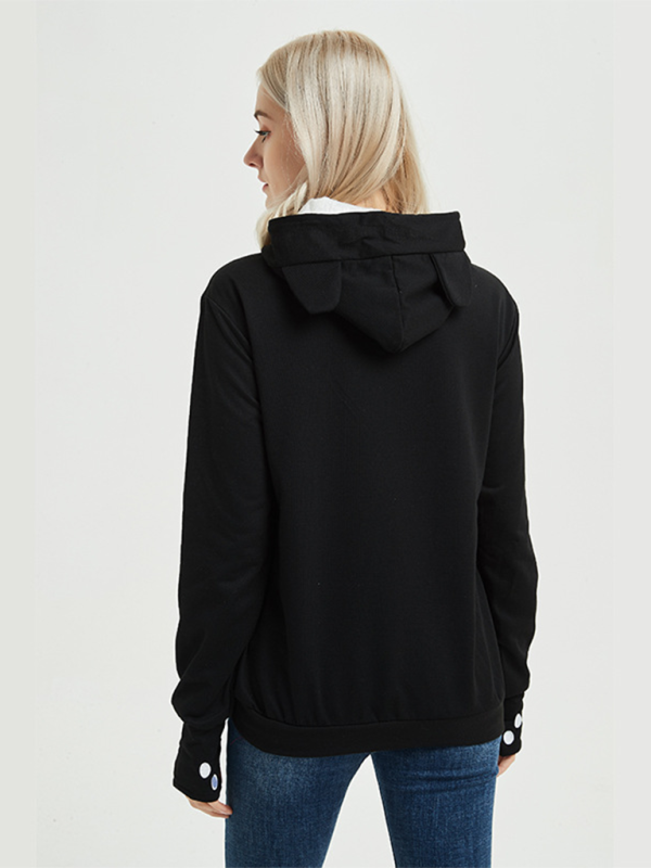 Neu eingetroffen: Kapuzenpullover mit großer Tasche, lässiger Sternen-Look 