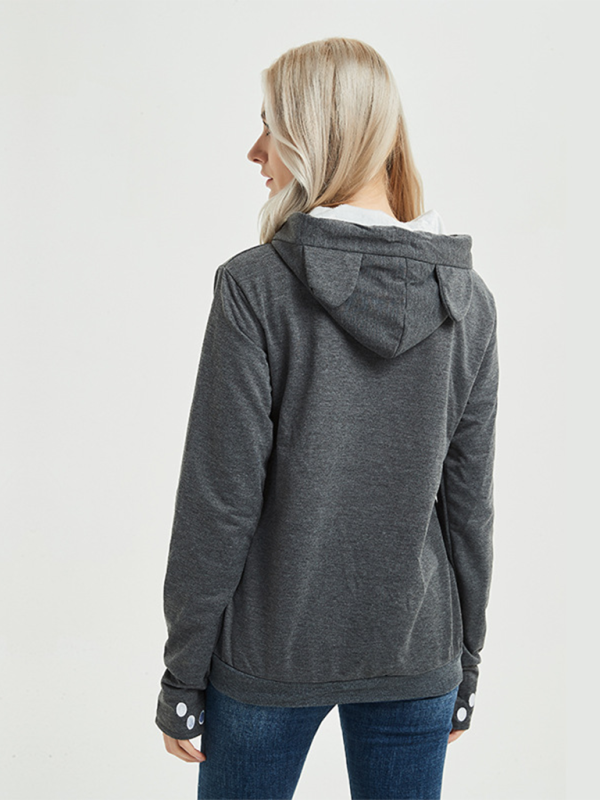 Neu eingetroffen: Kapuzenpullover mit großer Tasche, lässiger Sternen-Look 