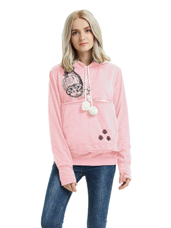 Neu eingetroffen: Kapuzenpullover mit großer Tasche, lässiger Sternen-Look 