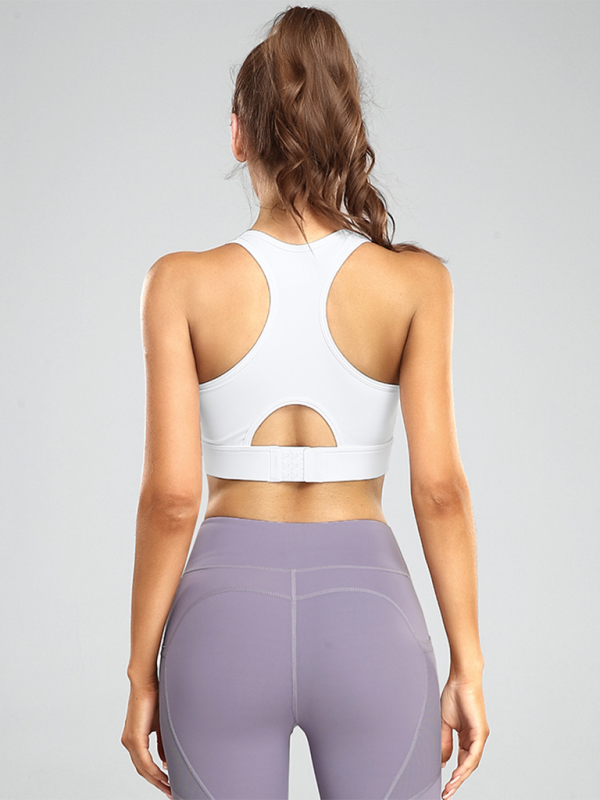 Lauf-Fitnessweste, stoßdämpfender Push-up-Sport-BH 