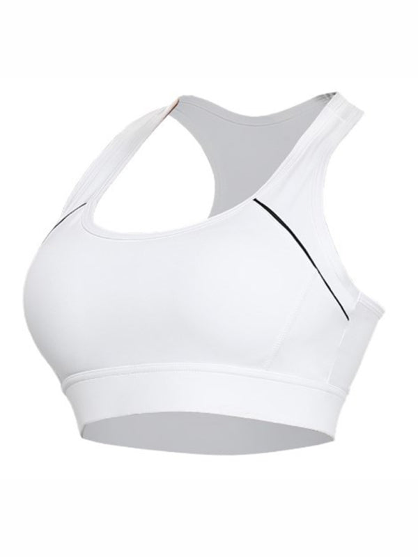 Lauf-Fitnessweste, stoßdämpfender Push-up-Sport-BH 