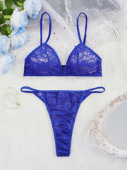 Three-point bikini lace erotic two-piece set