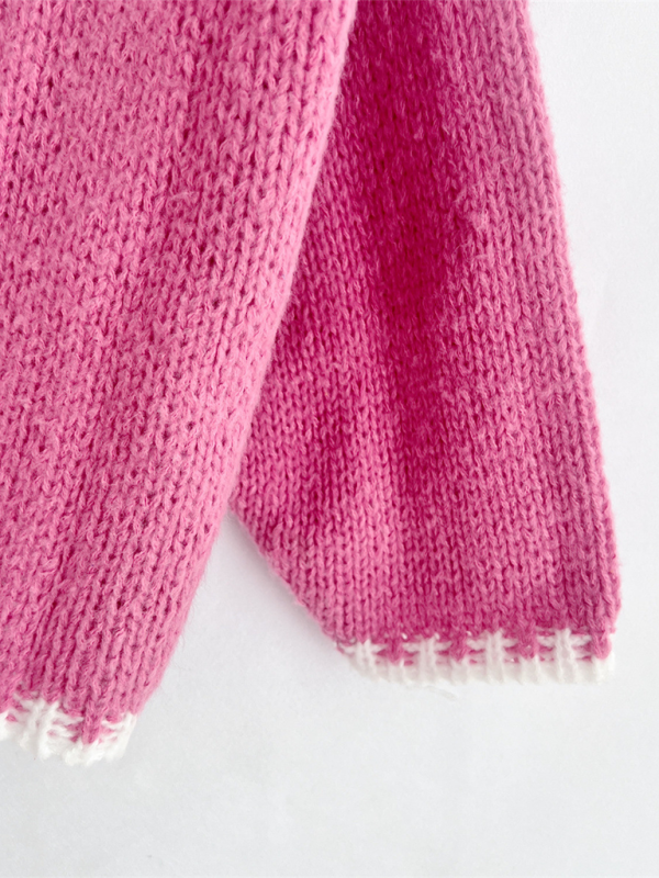 Gilet en maille unie, cardigan ample 