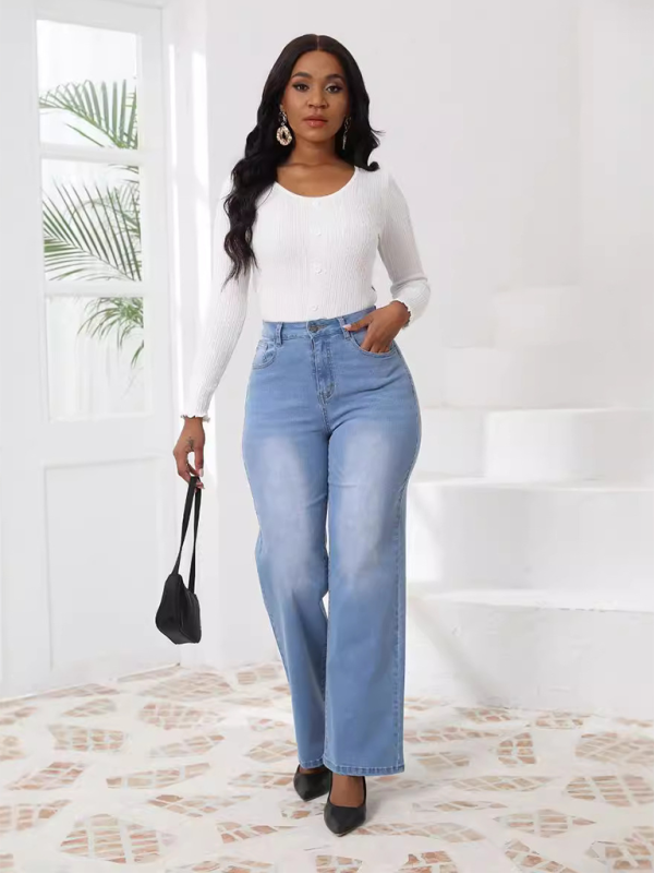 Vintage-Jeans mit lockerem, geradem Bein 