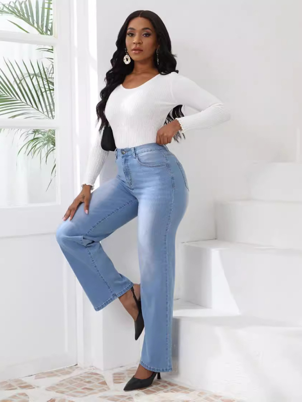 Vintage-Jeans mit lockerem, geradem Bein 
