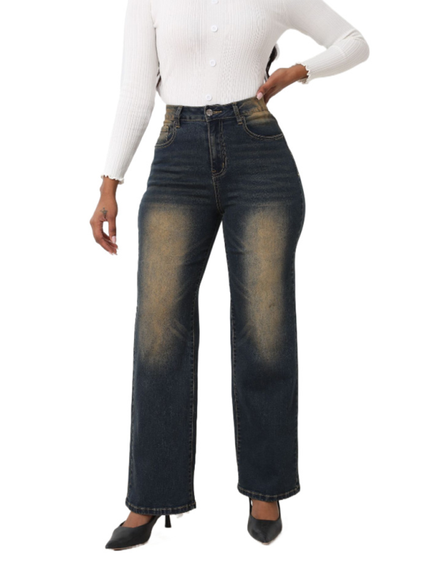 Vintage-Jeans mit lockerem, geradem Bein 