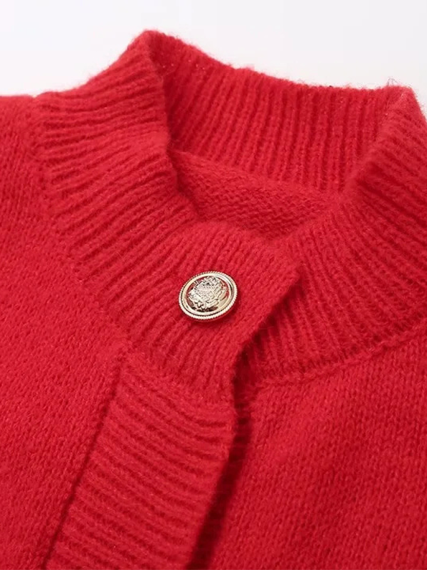 Gilet cardigan à poignets en patchwork de fourrure 