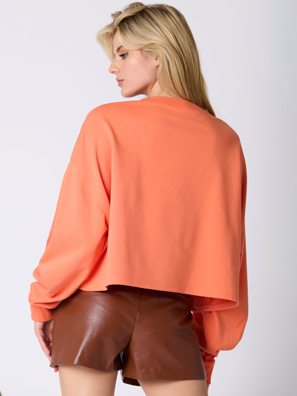 Halloween-Süßigkeiten-Pailletten-Langarm-Freizeitpullover 