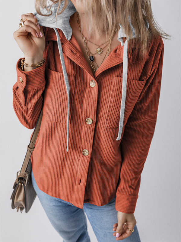 Gilet à revers boutonné pour femme avec veste chemise 