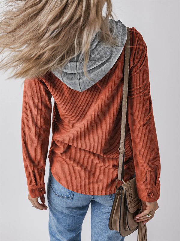 Gilet à revers boutonné pour femme avec veste chemise 