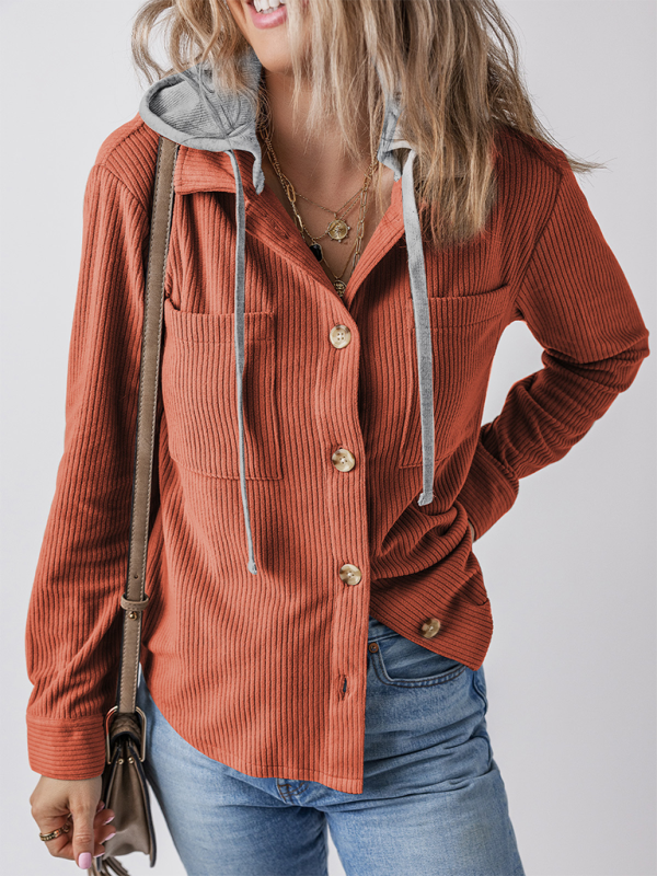 Gilet à revers boutonné pour femme avec veste chemise 