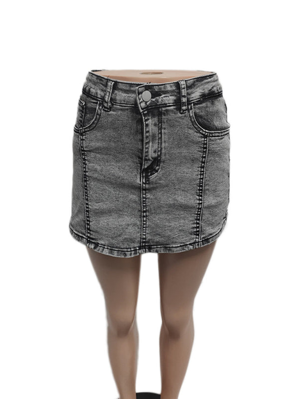 Damen neue Retro-Shorts aus gewaschenem Stretch-Denim und Baumwolle, kurze Hüfthose 